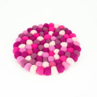Topfuntersetzer Pink rund 20x20cm – Bild 2