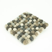Topfuntersetzer Naturtöne quadratisch (NEU 24x24 cm)