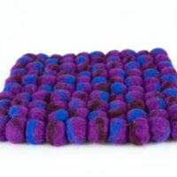 Topfuntersetzer Kiesel Violett quadratisch – Bild 2