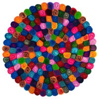 Stuhlauflage Candy Design rund
