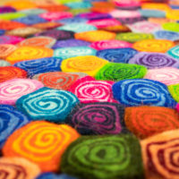 Stuhlauflage Candy Design rund – Bild 2