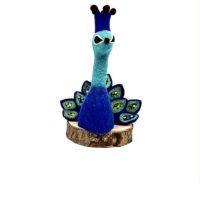 Eierwärmer / Handpuppe"Pfau Phil"