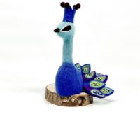 Eierwärmer / Handpuppe"Pfau Phil" – Bild 2