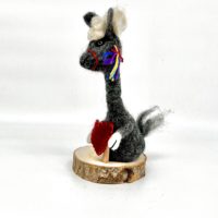 Eierwärmer / Handpuppe "Alpaka Alice" – Bild 2
