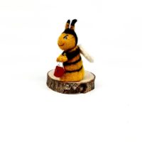 Eierwärmer / Handpuppe "Biene Bianka" – Bild 2