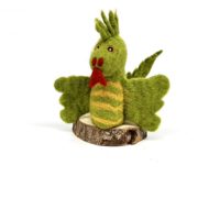 Eierwärmer / Handpuppe "Feuerdrache Farin"