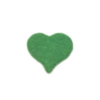 Herz, 100% Schurwolle, Grasgrün, handgefilzt