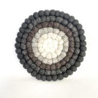 Topfuntersetzer Galaxie Naturtöne rund 26x26cm (NEU)