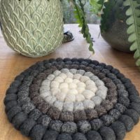Topfuntersetzer Galaxie Naturtöne rund 26x26cm (NEU) – Bild 3