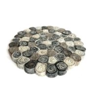 Topfuntersetzer Candy Naturfarben meliert 25 x 25 cm – Bild 3
