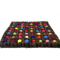 Stuhlauflage Braun Meliert Smartie (Musterteil) – Bild 2