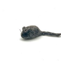 Filzmaus Dunkelgrau meliert, Größe S – Bild 2